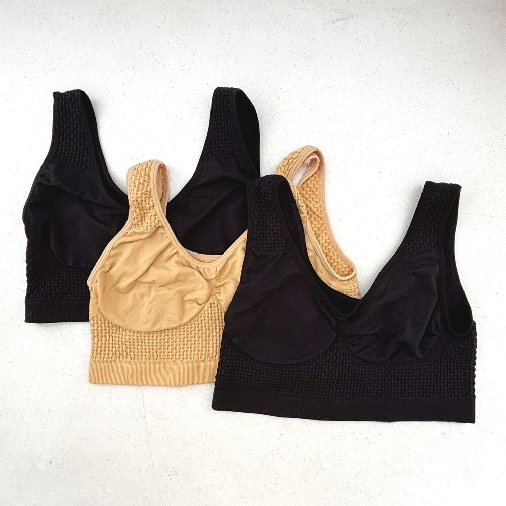 Womens Seamless Wireless Unpadded Comfort Bra Size XXL Cooling Stretch NWOT